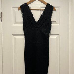 Guess Black Lace Bodycon Dress, Size S